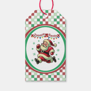 Zoomie Santa Christmas Gift Tags