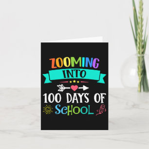 Zooming Into 100 Days Of School Teacher Kids Gift  Card
