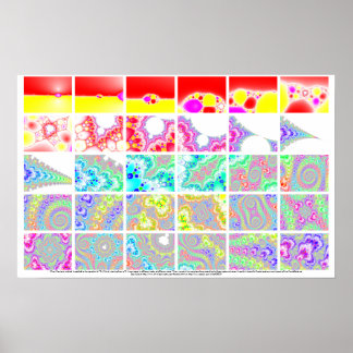 Zooming Into A Newton's Method Fractal Poster