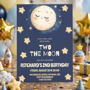 Zooming to the Moon Invitation