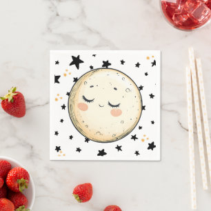 Zooming to the Moon Napkin