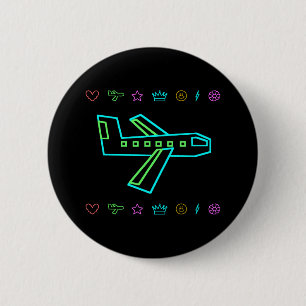 Zooper Plane 2 Inch Round Button