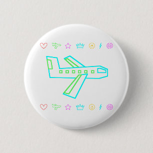 Zooper Plane 2 Inch Round Button