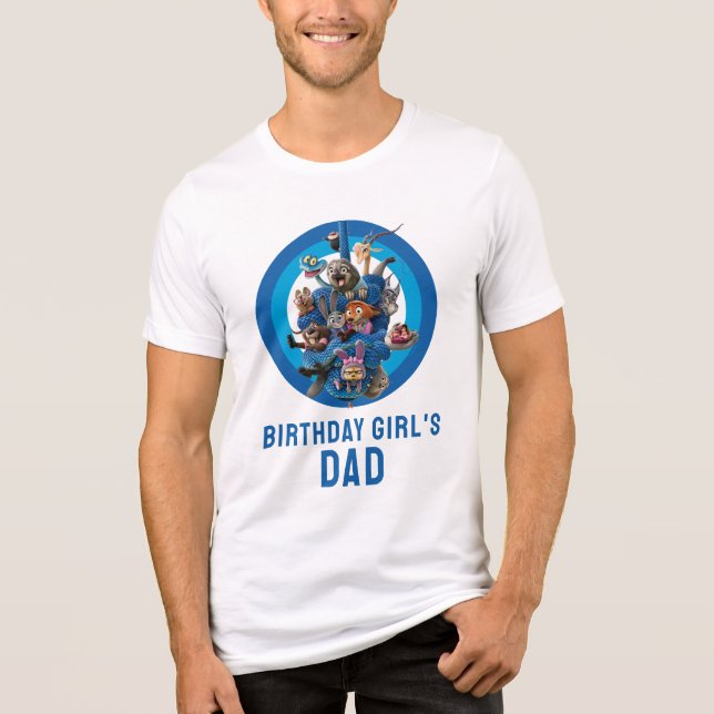 Zootopia 2 Character Birthday Party Tri-Blend Shirt (Front)