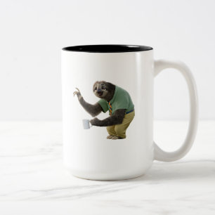 Zootopia A Working Sloth Two-Tone Coffee Mug