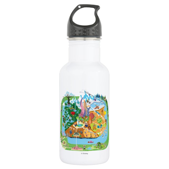 Zootopia | City Map 532 Ml Water Bottle (Front)