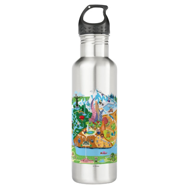 Zootopia | City Map 710 Ml Water Bottle (Front)