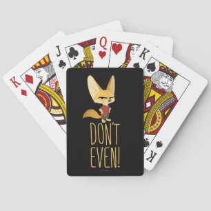 Zootopia   Finnick - Don't Even! Playing Cards