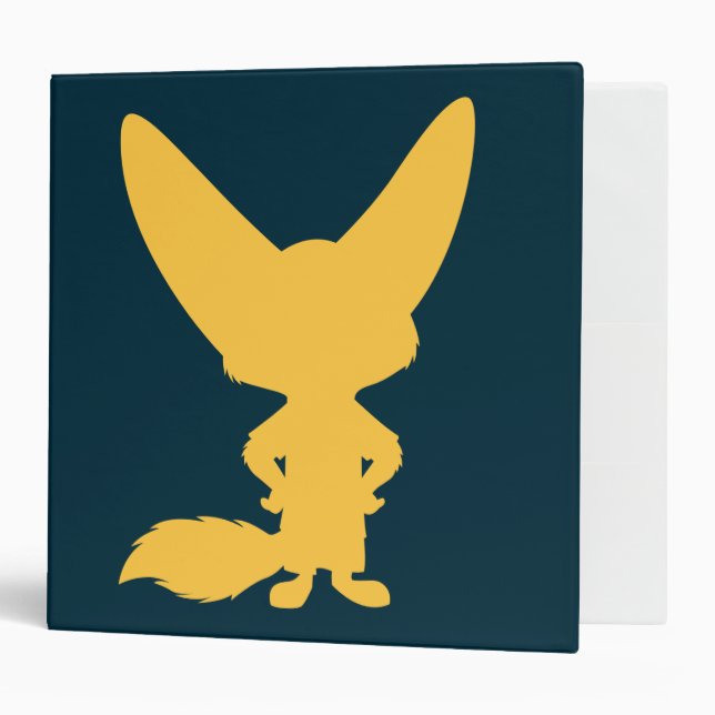 Zootopia | Finnick Silhouette Binder (Front/Inside)