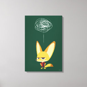 Zootopia Finnick - This Will Never Work Canvas Print
