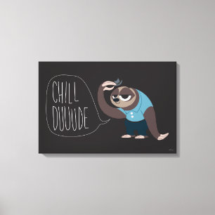 Zootopia   Flash - Chill Duuude Canvas Print