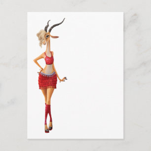 Zootopia   Gazelle Postcard