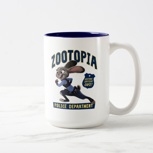 Zootopia | Judy Hopps - Keeping Critters Safe! Two-Tone Coffee Mug (Right)
