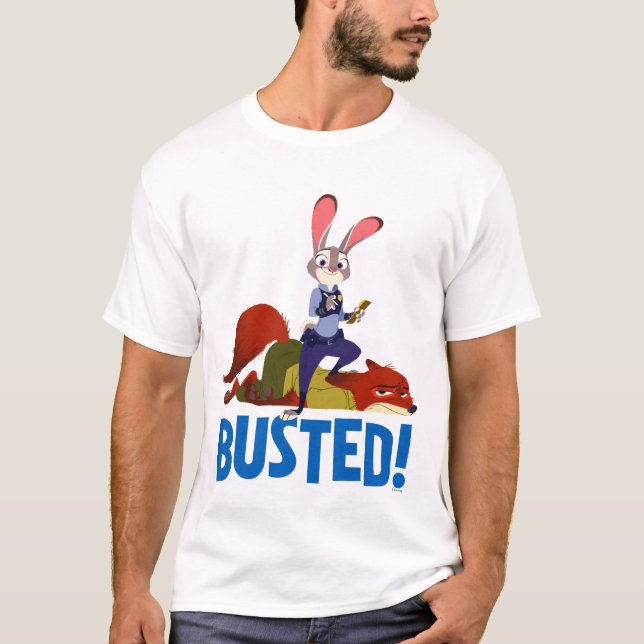 Zootopia | Judy Hopps & Nick Wilde - Busted! T-Shirt (Front)