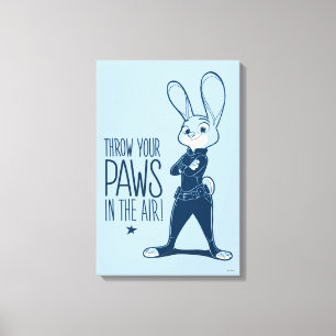 Zootopia Judy Hopps - Paws in the Air! Canvas Print
