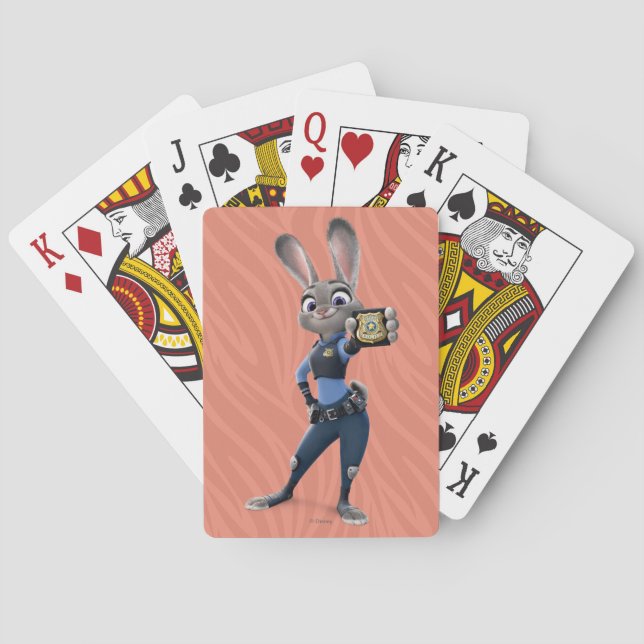 Zootopia | Judy Hopps - Showing Badge Playing Cards (Back)