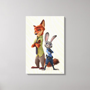 Zootopia   Judy & Nick Best Buddies Canvas Print