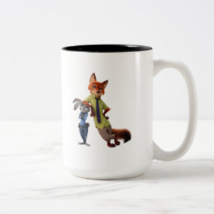 Zootopia   Judy & Nick - Just Chilling! Two-Tone Coffee Mug