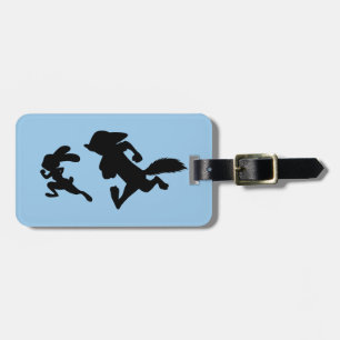 Zootopia Judy & Nick Running Silhouette Luggage Tag