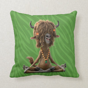 Zootopia   Meditate with Yax Throw Pillow