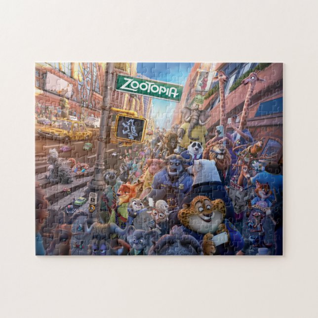 Zootopia Movie Poster Art Jigsaw Puzzle (Horizontal)