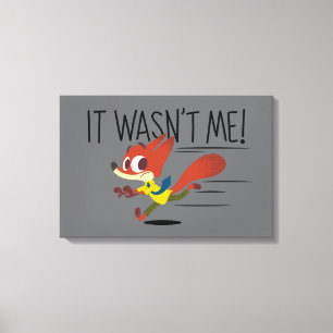 Zootopia   Nick Wilde - It Wasn't Me Canvas Print