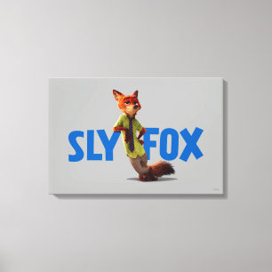 Zootopia   Nick Wilde - One Sly Fox Canvas Print