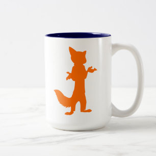 Zootopia   Nick Wilde Silhouette Two-Tone Coffee Mug