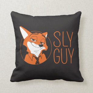Zootopia   Nick Wilde - Sly Guy Throw Pillow