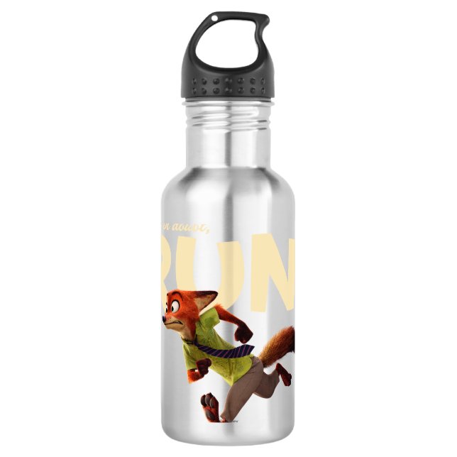 Zootopia | Nick Wilde - When in Doubt, RUN! 710 Ml Water Bottle (Front)