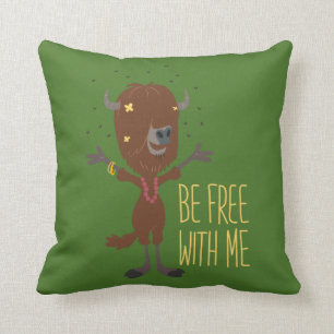 Zootopia Yax - Be Free with Me Throw Pillow