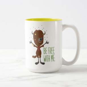 Zootopia Yax - Be Free with Me Two-Tone Coffee Mug
