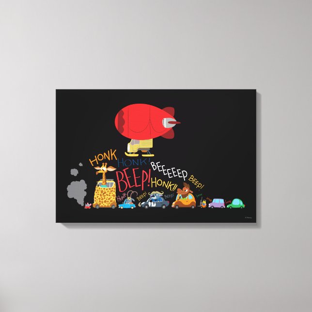 Zootopia | Zootopia Traffic Canvas Print (Front)