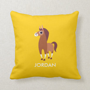 Zora the Horse Throw Pillow