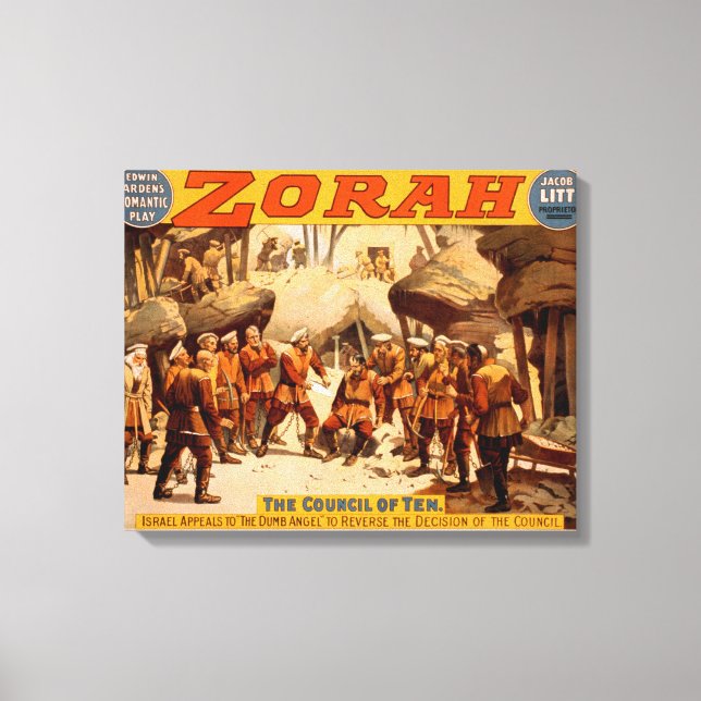 Zorah Russian Miners Theatrical Poster Canvas Print (Front)