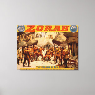 Zorah Russian Miners Theatrical Poster Canvas Print