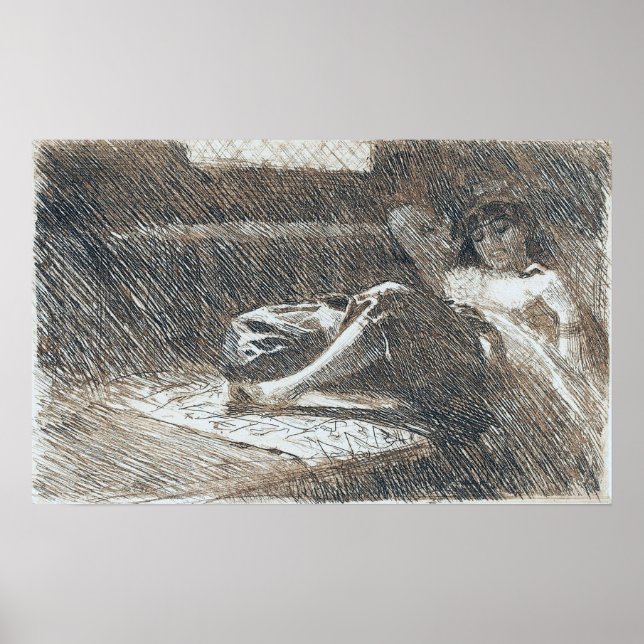 Zorn - Sleeping Odalisque 1886 Poster (Front)