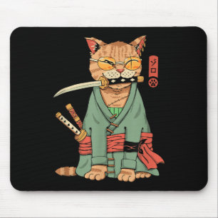 Zoro Cat Warrior  Mouse Pad