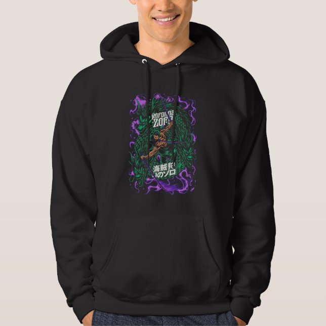 Zoro Roronoa One Piece Hoodie (Front)