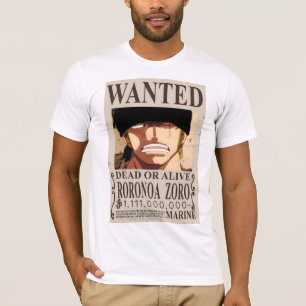 Zoro Wanted Poster Man T-shirt