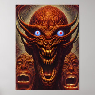 Zoroastrian demons poster