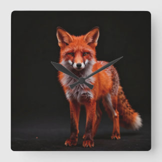 Zorro nocturno square wall clock