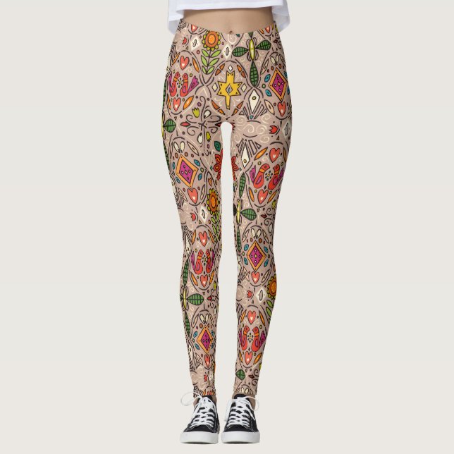 zoryana taupe leggings (Front)