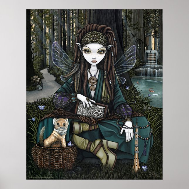 Zoti Woodland Forest Fairy Awen Soothsayer Poster (Front)