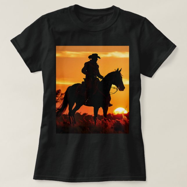 ZOYNK Cowboy Sunset 0023384 T-Shirt (Design Front)