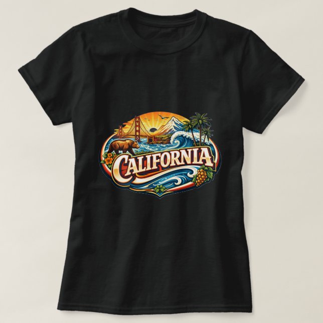 ZOYNK T-Shirt Graphics California 0045171 (Design Front)