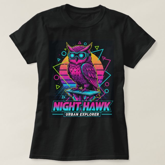 ZOYNK T-Shirt Graphics Night Hawk 0045227 (Design devant)