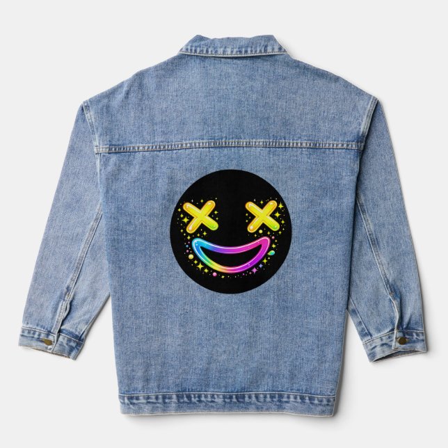 ZOYNKLAB Deadface Logo Denim Jacket (Back)