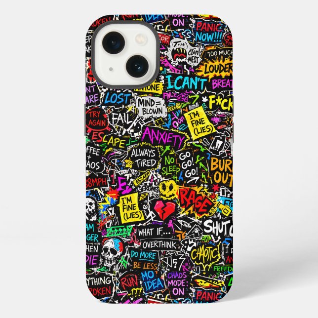 ZOYNKLAB Experiment 0047025 Chaos iPhone Case (Back)