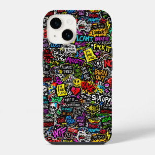 ZOYNKLAB Experiment 0047025 Chaos iPhone 14 Case